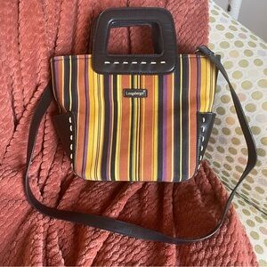 Longaberger Stripe Colorful Purse